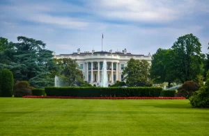 A picture of the white house, embodying the spirit of school resilience in political times